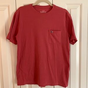Vineyard Vines Red Short Sleeve Tee